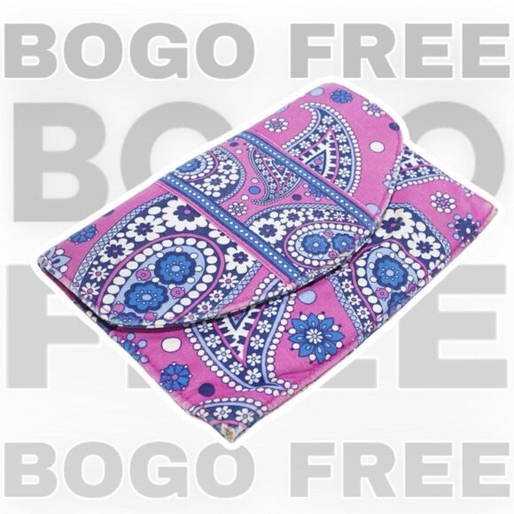 Vera Bradley BOGO FREE SALE Purple Boysenberry Envelope Style Clutch Wallet - Picture 1 of 10